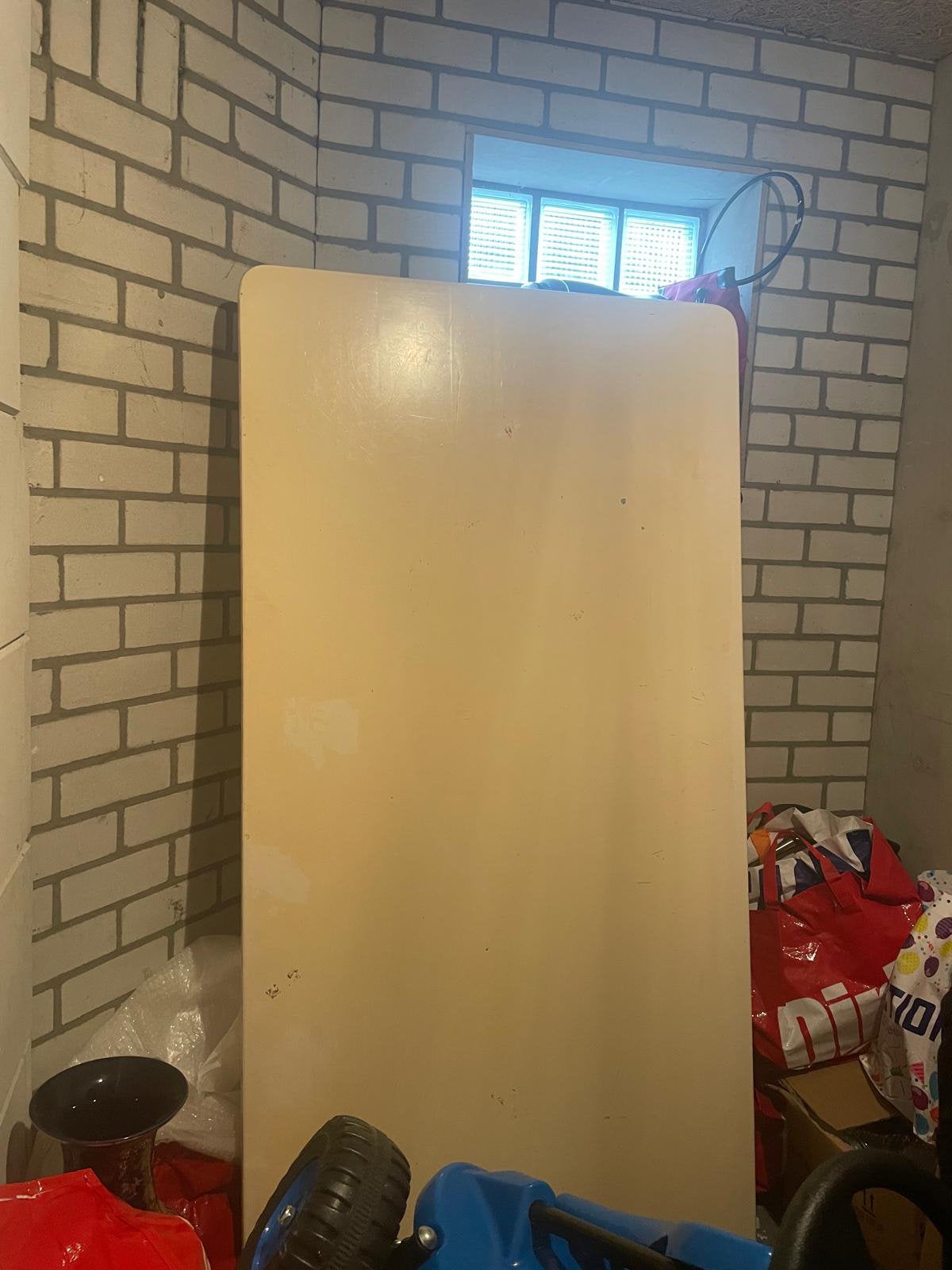 Witte eettafel en 6 stoelen GRATIS MEENEMEN, Ophalen, Zo goed als nieuw