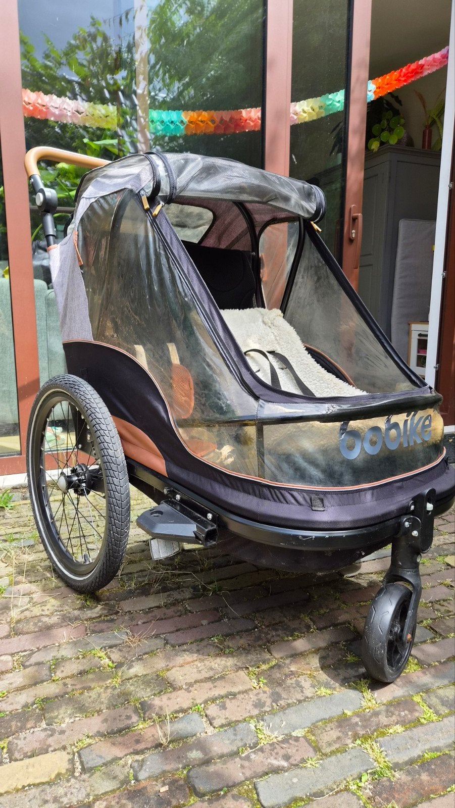 Bobike fietskar kind/baby/hond, Fietsen en Brommers, Ophalen, Gebruikt, Vering, 20 tot 40 kg