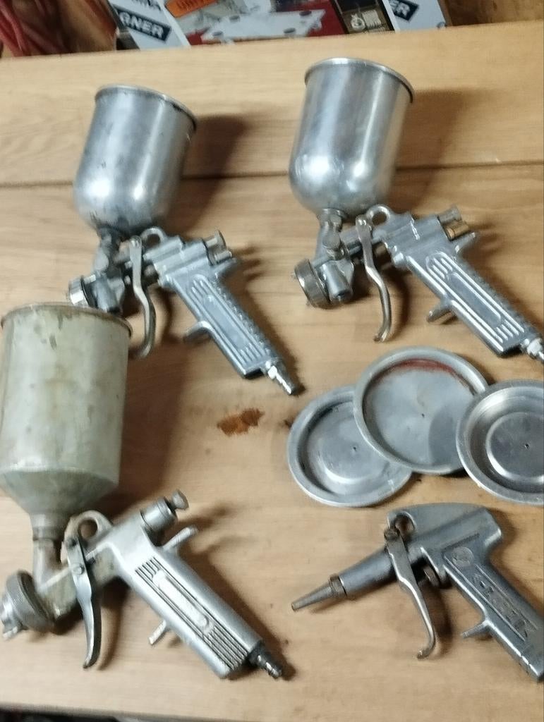 3x Mini Spuitpistool - 200ml - 0,5mm Nozzle, Ophalen of Verzenden, Overige typen