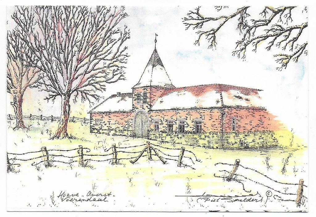 Voerendaal Hoeve Overst gelopen ansichtkaart (B7858), Ophalen of Verzenden, 1980 tot heden, Gelopen