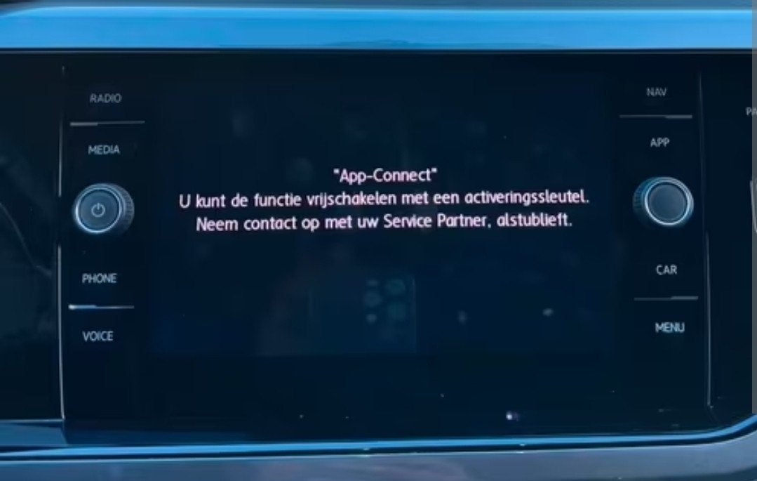 Activeren van full- link App connect apple carplay, Android, Ophalen, Nieuw
