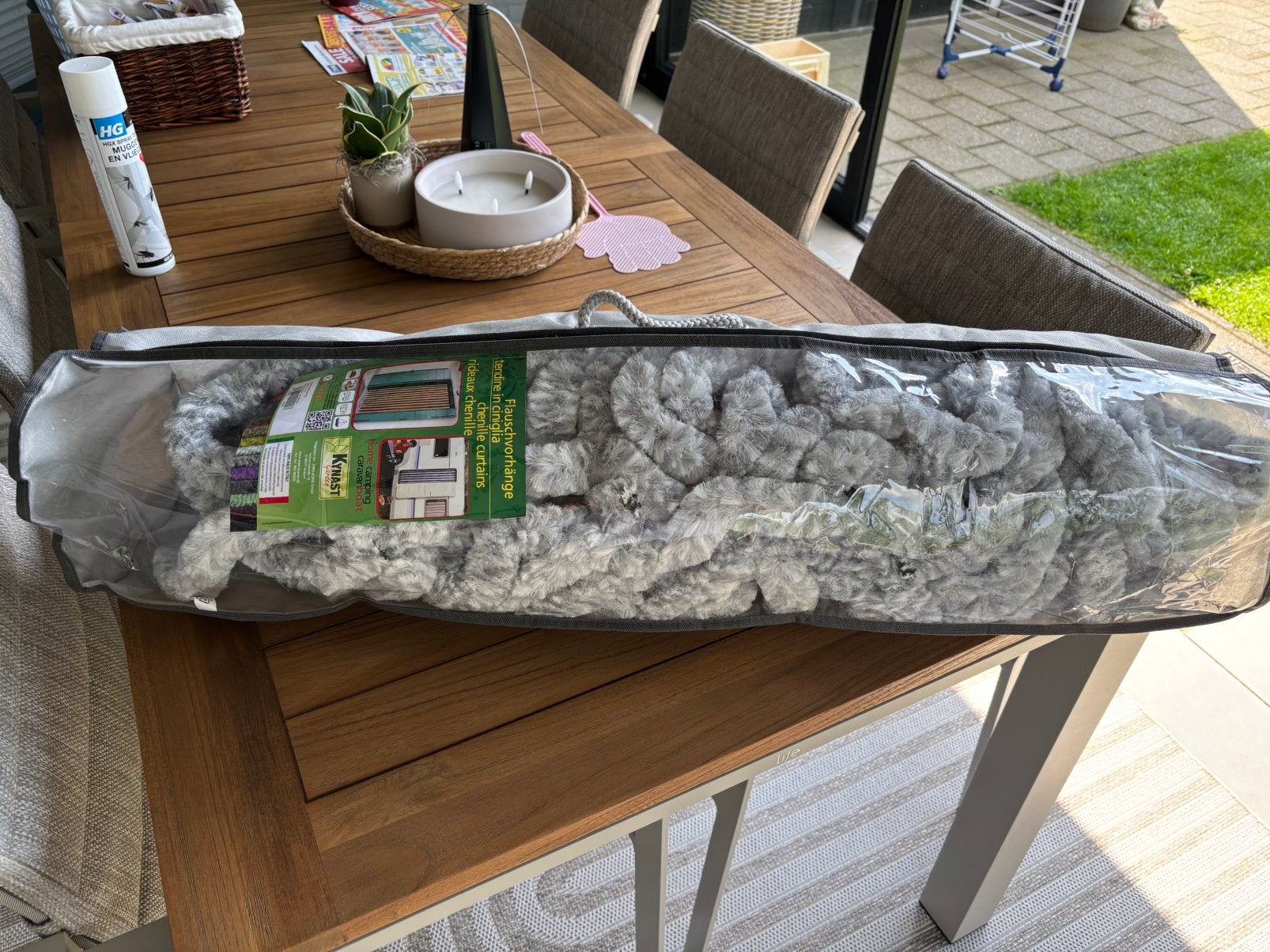 Chenille deurgordijn 90 x 200 cm nieuw in se verpakking., Ophalen, Nieuw, Buitendeur