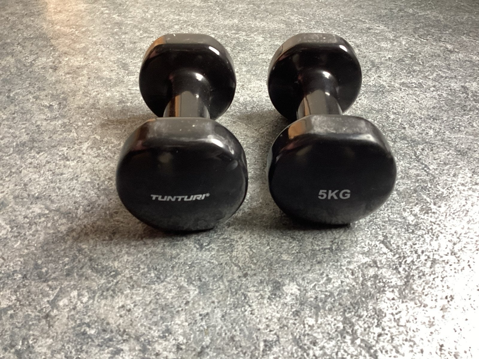 Tunturi Dumbbells 5KG - Perfect voor thuistraining, Ophalen of Verzenden, Zo goed als nieuw, Armen, Dumbbell