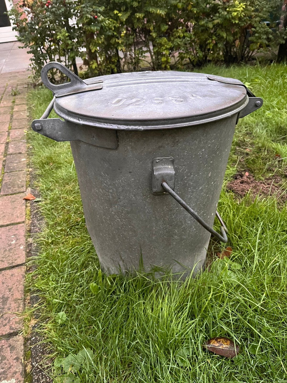 teilen zink, vuilnisemmer enz., Ophalen, Gebruikt