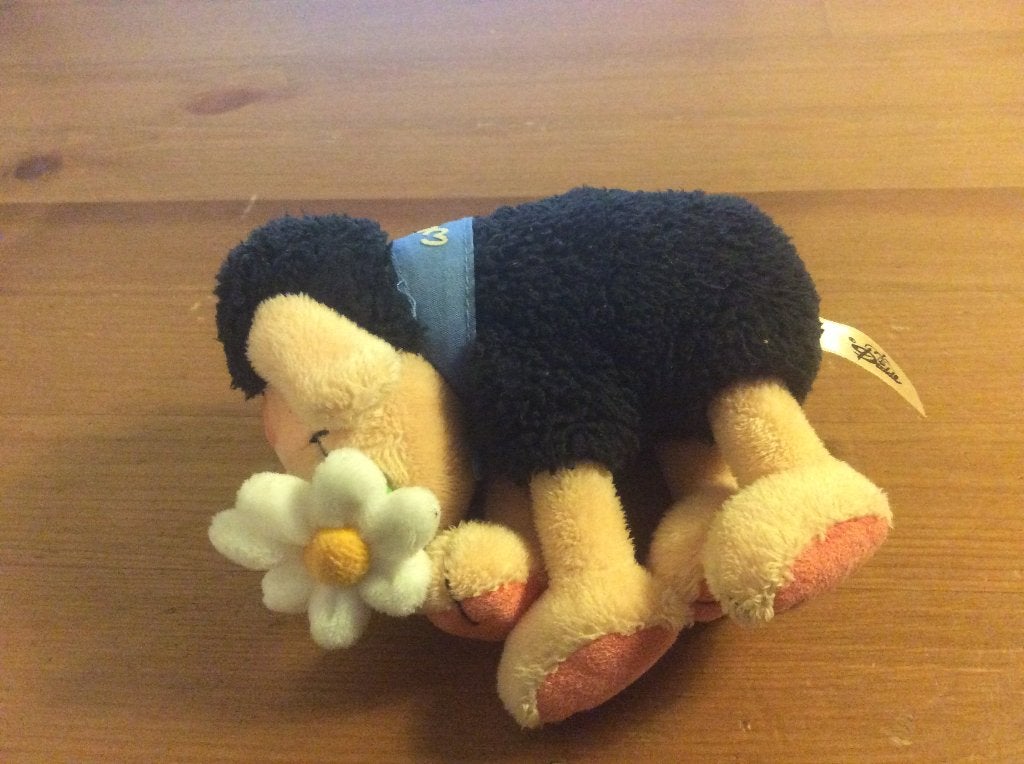 Diddl Wollywell knuffel. met bloem. 13 x 11 cm, Ophalen of Verzenden, Overige figuren, Zo goed als nieuw, Knuffel