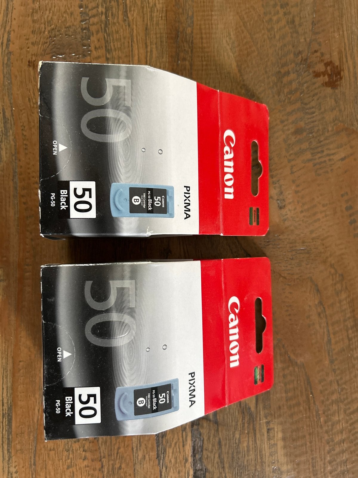 2x Canon PG-50 Zwarte Inktcartridge - Nieuw in doos, Ophalen of Verzenden, Nieuw