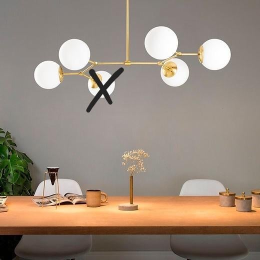 Opviq Hanglamp Mist 1 Bal - Goud met Melkglas, Gebruikt, Ophalen of Verzenden, Glas, Modern, Scandinavisch