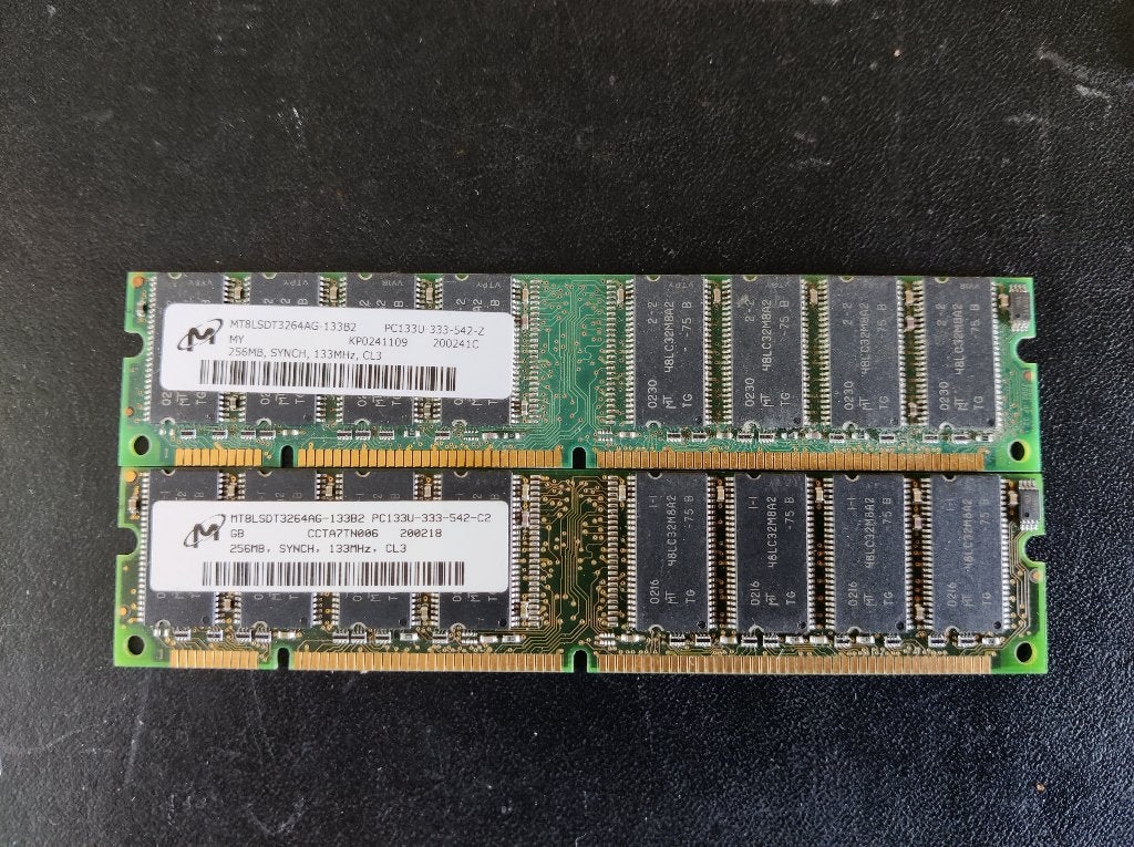 2 X 256MB SD-RAM [MEM712] 9-6, Computers en Software, RAM geheugen, Ophalen of Verzenden, Gebruikt, Overige soorten, Desktop