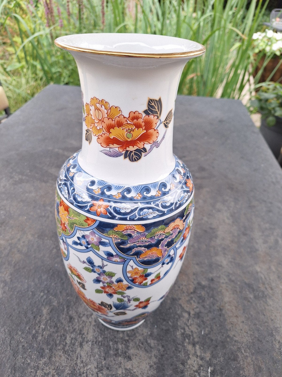 Prachtige Japanse vaas met bloemmotief, Ophalen of Verzenden