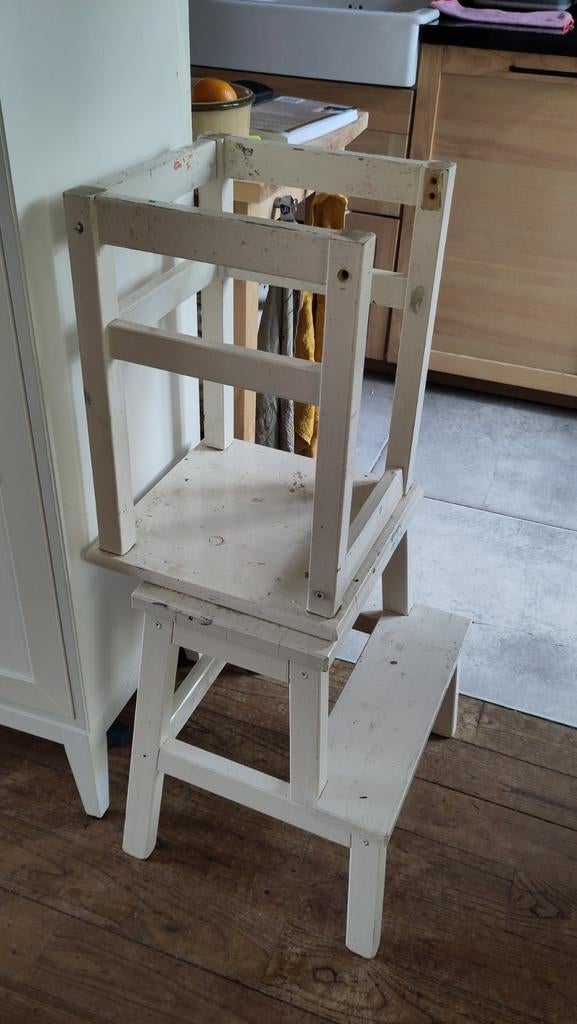 Zelfgemaakte Learning Tower / Keukenhulp (Ikea hack), Ophalen, Gebruikt, Overige typen