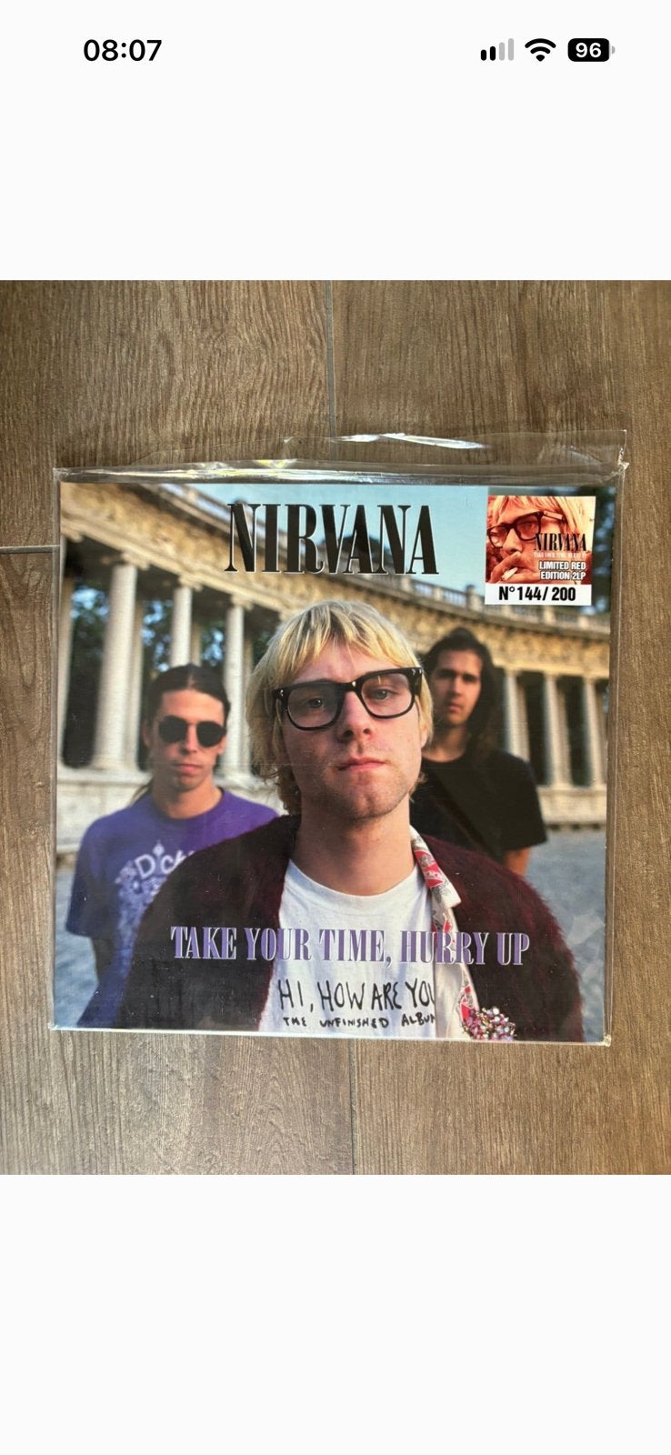 Nirvana take your time hurry up , dubbel LP, mooie staat!, Limited edition, Ophalen of Verzenden, Zo goed als nieuw, LP