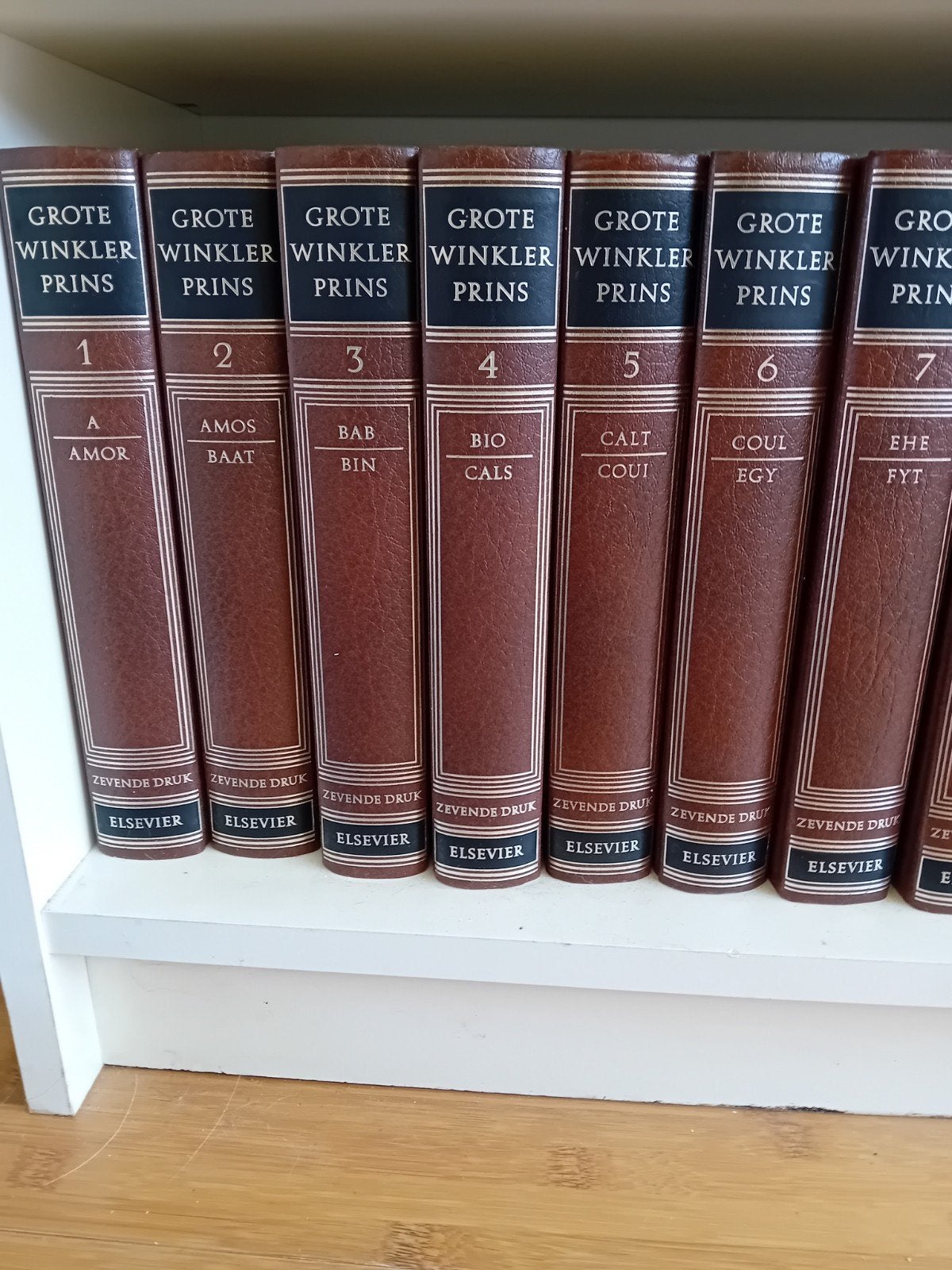 Grote Winkler Prins Encyclopedie, goud-opdruk, Boeken, Encyclopedieën, Ophalen, Gelezen, Algemeen
