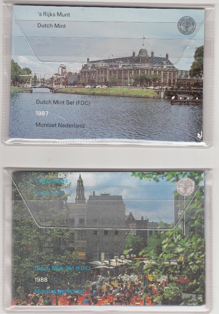 6 gulden muntsets 1987 t/m 1989, Verzenden, Koningin Beatrix, 1 gulden, Setje