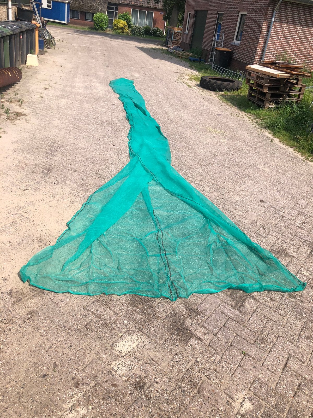 Schaduwnetten / steigernetten/ veiligheidsnet, Ophalen, Gebruikt