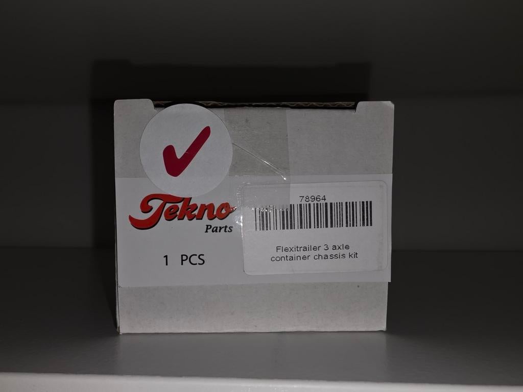 Tekno Flexitrailer 3-assige container chassis bouwpakket, Ophalen of Verzenden