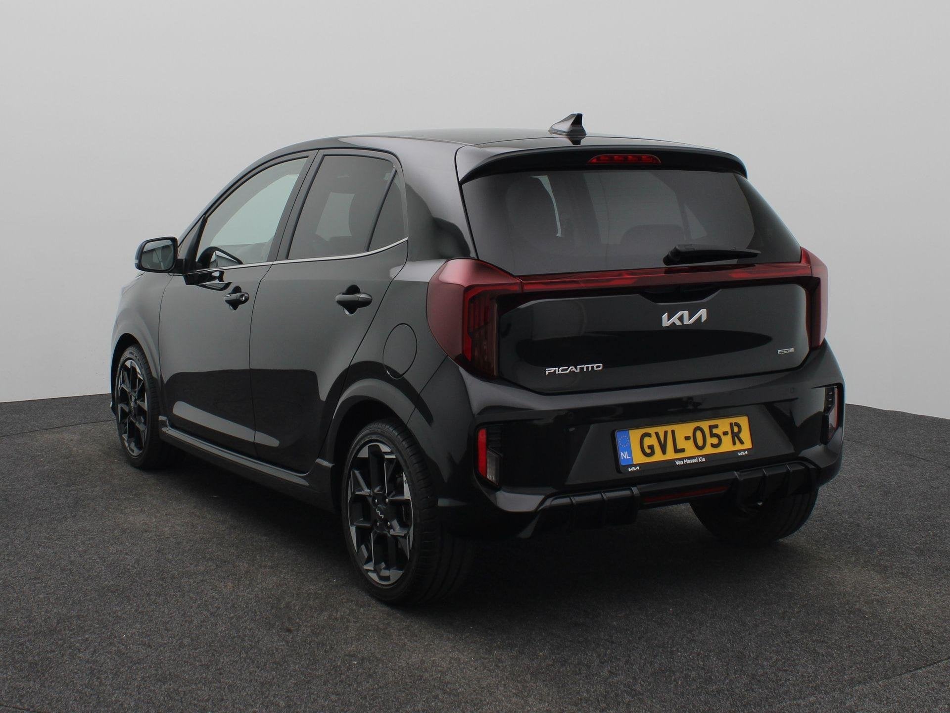 Kia Picanto 1.0 DPI GT-Line | NIEUW MODEL| Schuif/Kanteldak, Auto's, Euro 6, 4 stoelen, Zwart, Origineel Nederlands