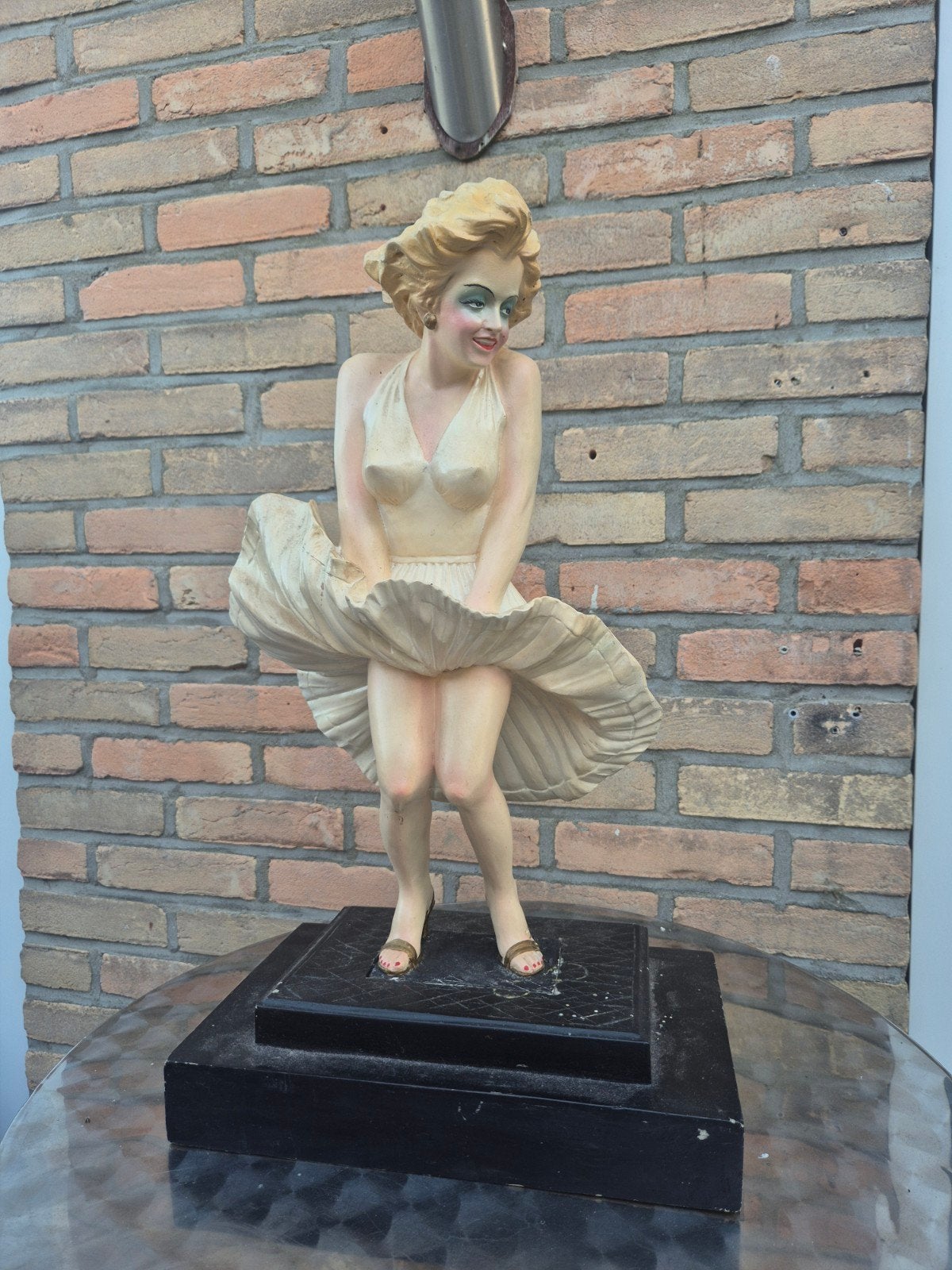 Marilyn Monroe Beeld - Porselein, Ophalen, 20 - 50 cm, Beeld, Beschilderd