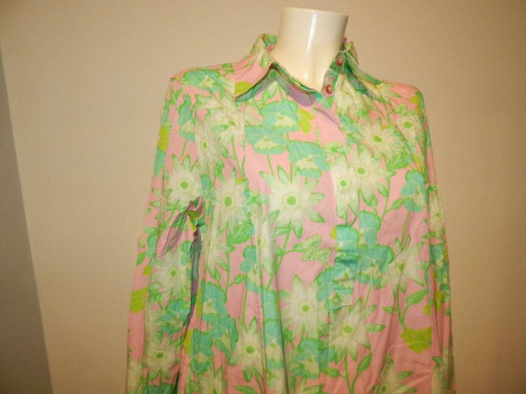 Stieglitz prachtige jurk bloemen rustige kleurrijke tinten M, Maat 38/40 (M), Stieglitz, Zo goed als nieuw, Onder de knie