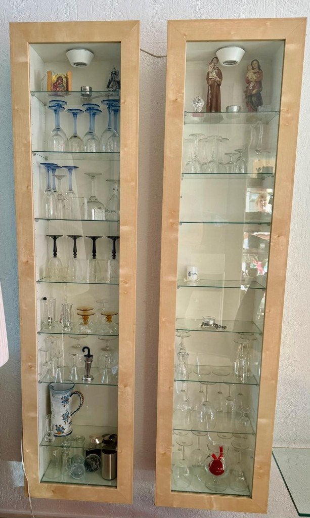 Wandkast, Huis en Inrichting, Kasten | Wandmeubels, Ophalen, Met plank(en), Zo goed als nieuw, Minder dan 150 cm