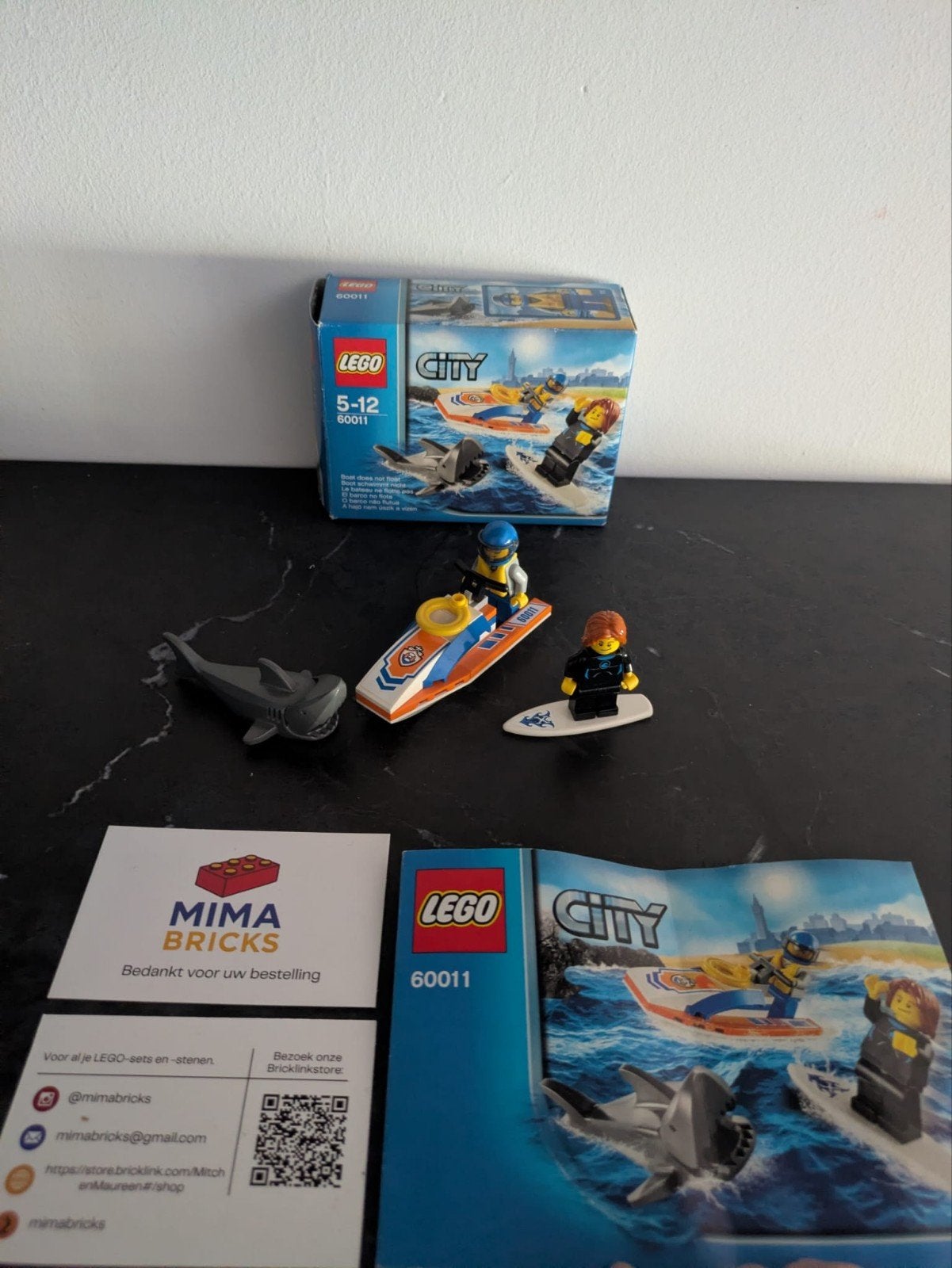 Lego City 60011 Surfer Rescue Complete Set met Doos, Lego, Aastvej 1, 7190 Billund, Denmark, Ophalen of Verzenden, Privacy.officer@lego.com
