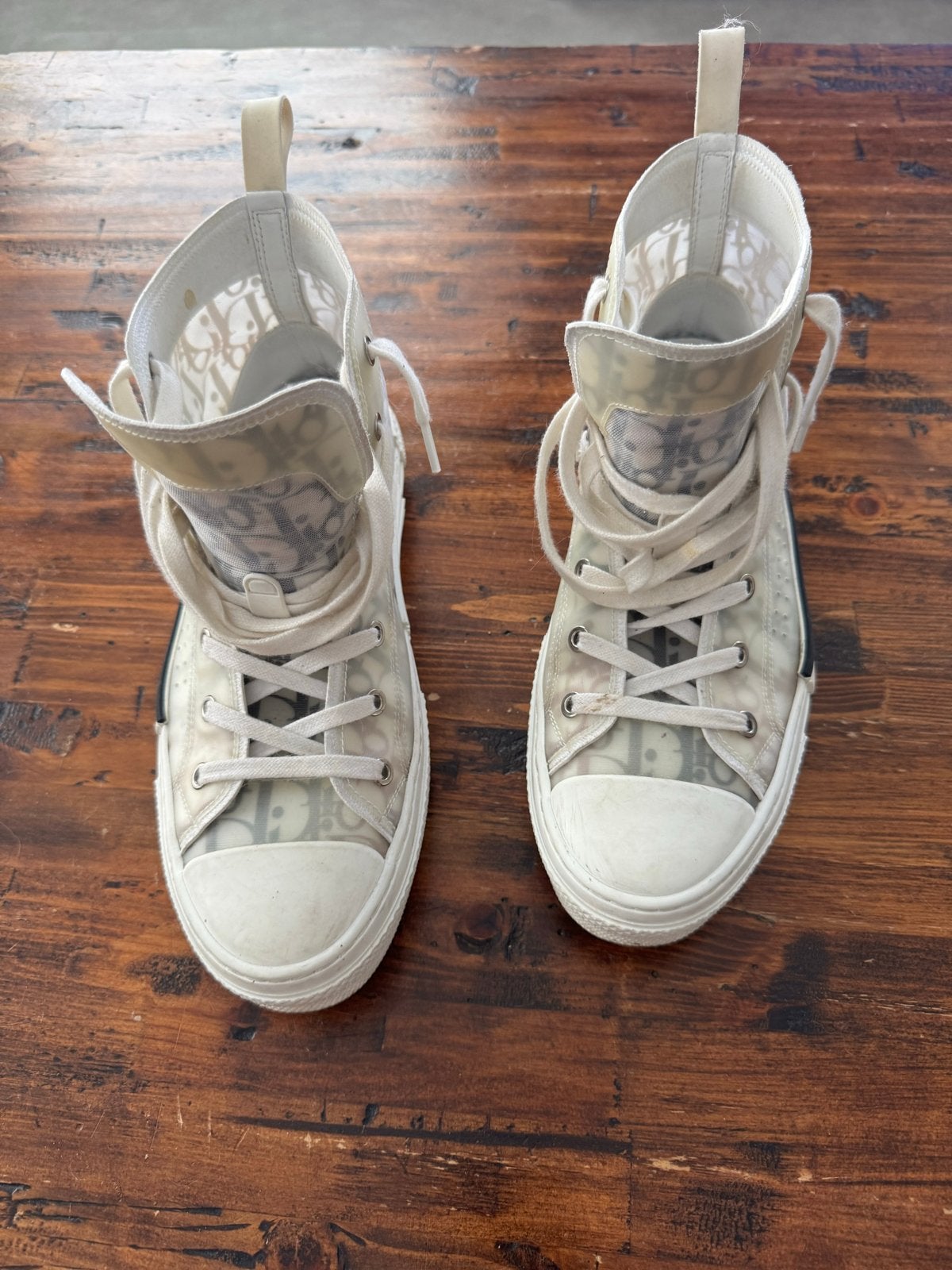 Originele Dior high tops sneakers, Ophalen of Verzenden, Gedragen, Wit, Sneakers of Gympen