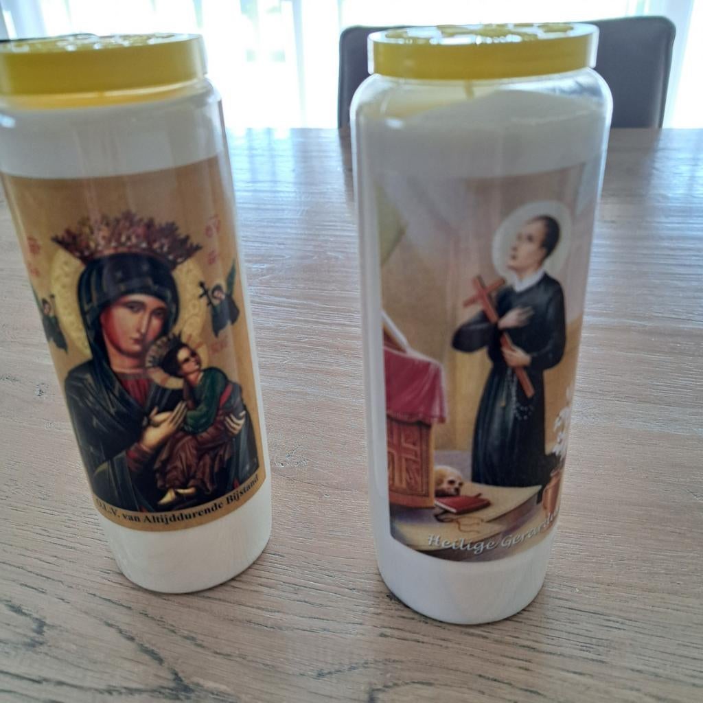 2 nieuwe  Noveen kaarsen, Antiek en Kunst, Ophalen
