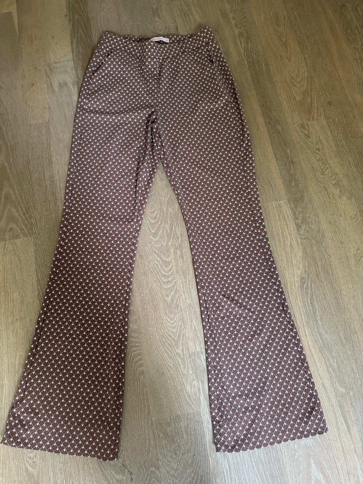 Studio Anneloes Flairpijpje Travelstof Broek XS, Bruin, Ophalen of Verzenden, Zo goed als nieuw, Maat 36 (S)