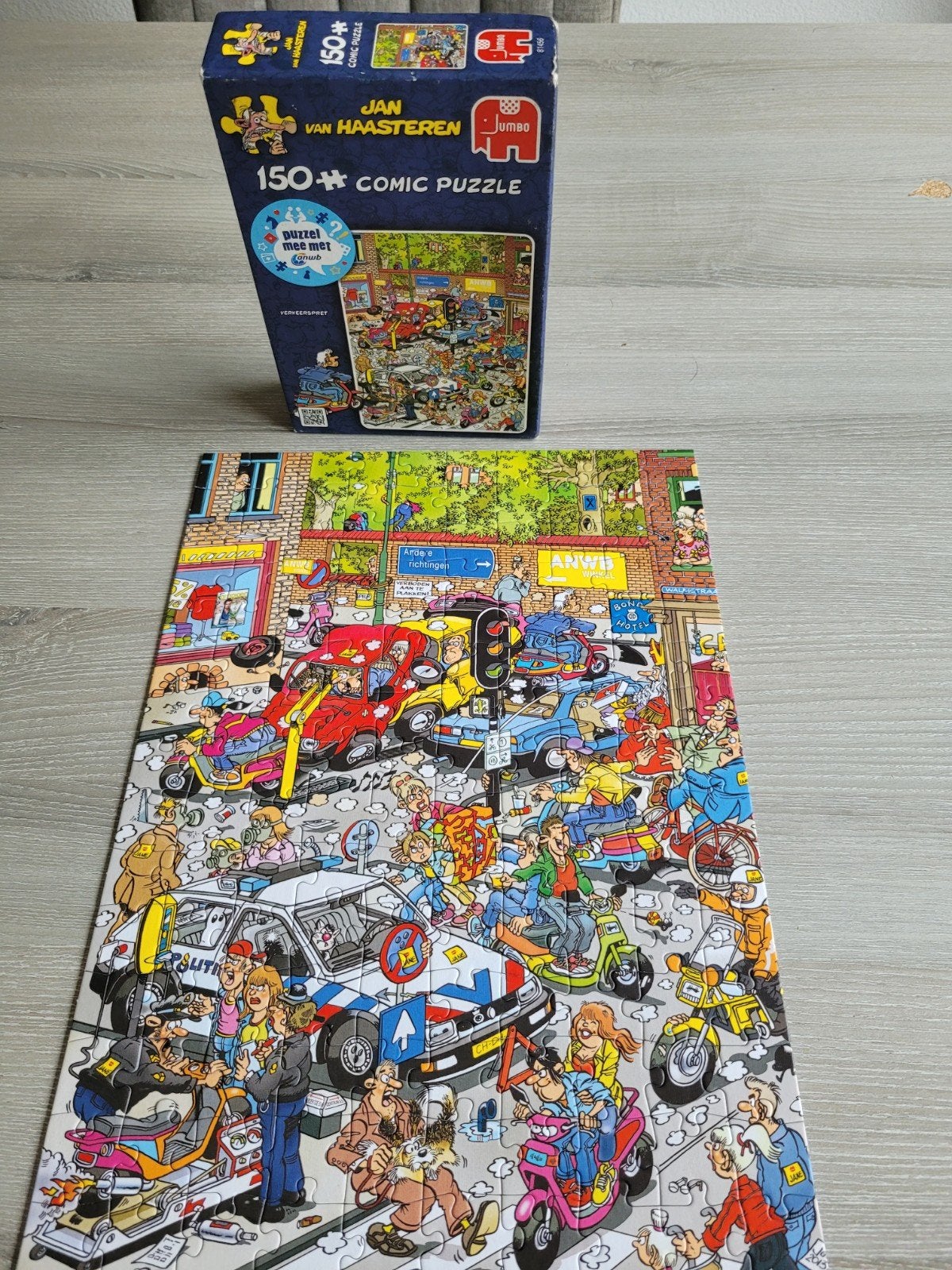 Jan van Haasteren ANWB Verkeerspret 150+ stukjes, Verzenden, Minder dan 500 stukjes, Gebruikt, Legpuzzel