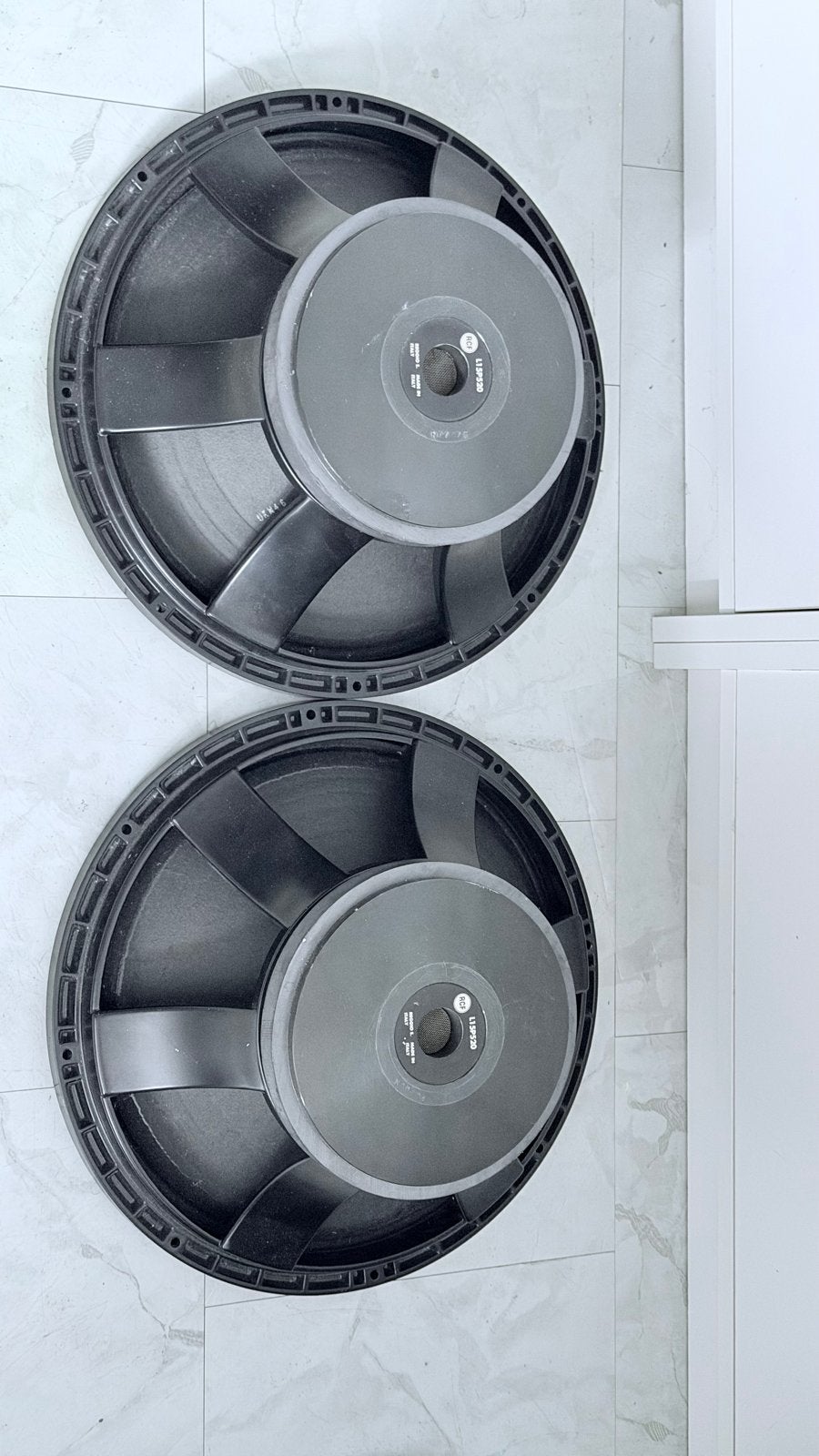 Set 2x RCF L15P520 15” 102db spl, 1000watt max, Hi-Fi woofer, Gebruikt, Subwoofer, Ophalen of Verzenden, 150 watt of meer