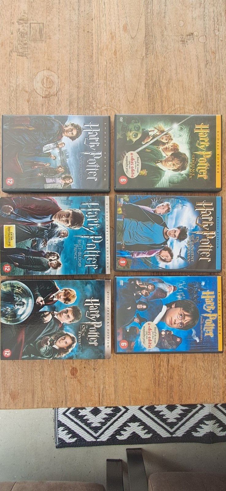 Harry Potter DVD Collectie - 6 Films, Cd's en Dvd's, Dvd's | Overige Dvd's, Nederlands, Ophalen of Verzenden, Inclusief doosje