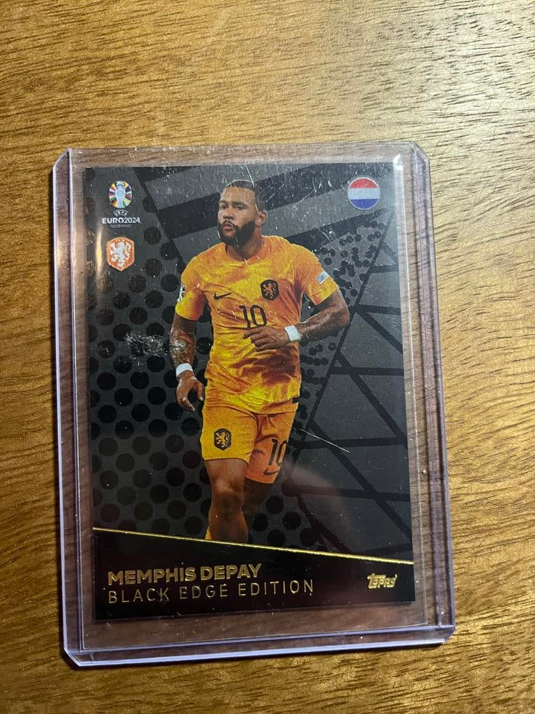 Topps Match Attax EK2024 Memphis Depay Black Edge, Ophalen of Verzenden, Nieuw