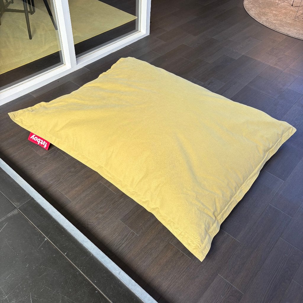 Fatboy zitzak, geelgroen, 180  140 cm (nieuwprijs: €249,-), Ophalen, Doetinchem, Zo goed als nieuw, Info@voorhuisdesign.nl