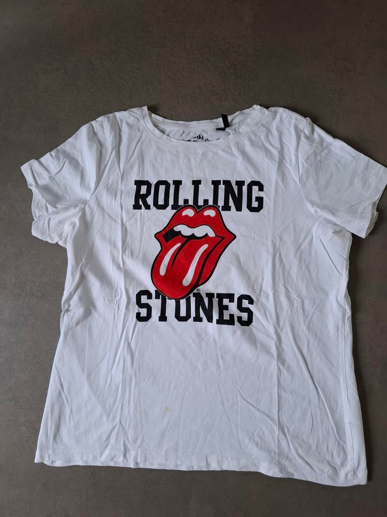 Only carmakoma Rolling Stones shirt 46, Wit, Maat 46/48 (XL) of groter, Ophalen of Verzenden, Korte mouw