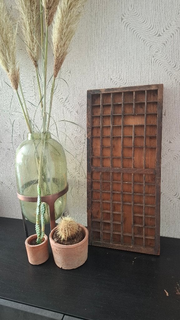Letterbak, Huis en Inrichting, Gebruikt, 26 cm, Hout, Vintage