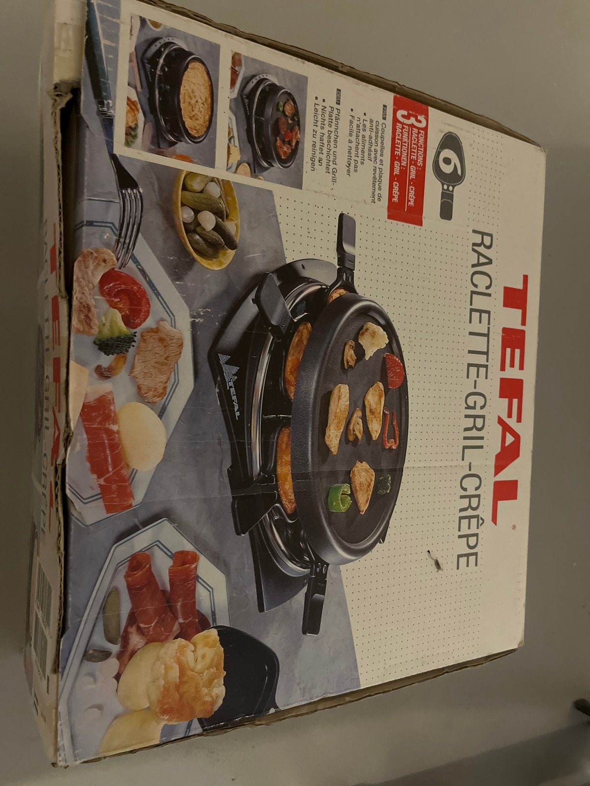 Tefal Raclette-Grill-Crêpe 3-in-1 apparaat, Ophalen, Zo goed als nieuw