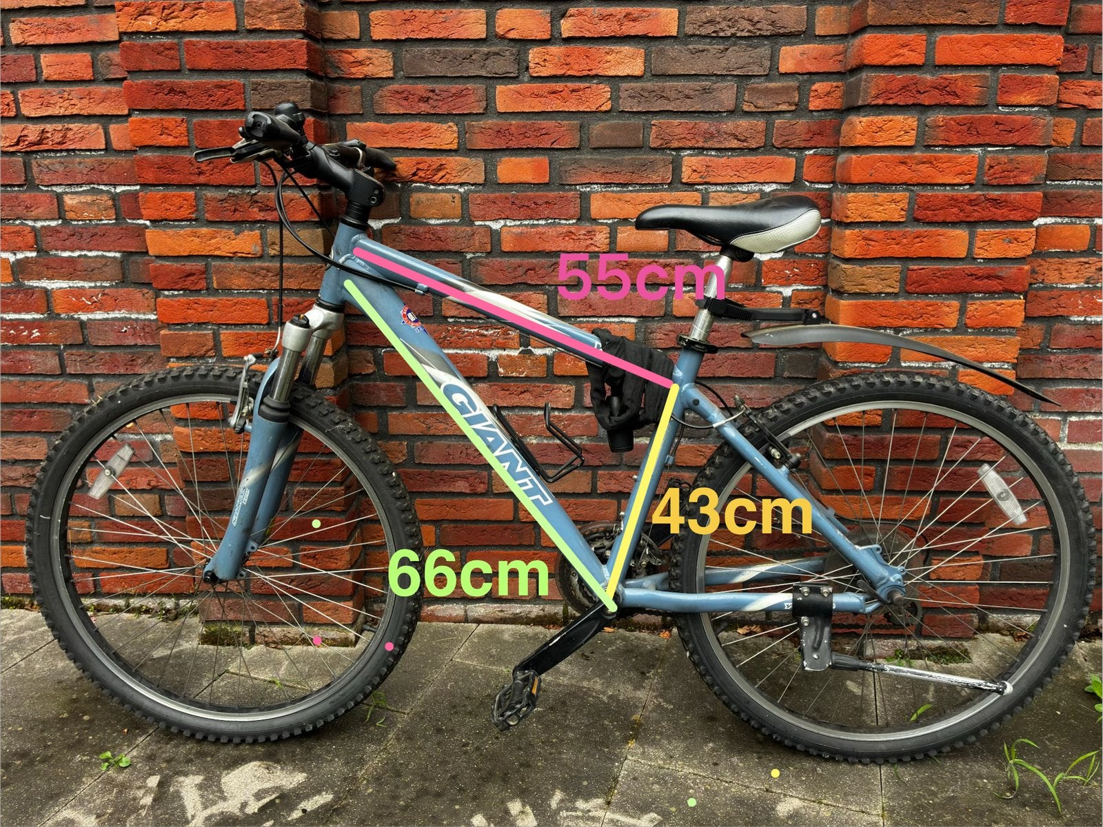 Giant mountain bike (frame 17), Fietsen en Brommers, Ophalen, Gebruikt, Giant