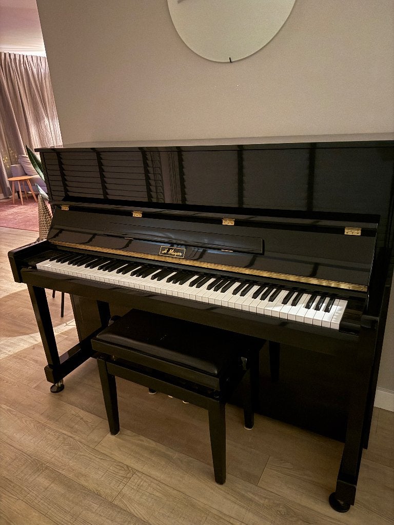 Nette zwarte piano, Muziek en Instrumenten, Piano's, Ophalen, Gebruikt, Zwart, Piano