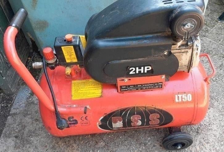 Compressor 50 liter 2hp, Ophalen, 6 tot 10 bar, Zo goed als nieuw, 25 tot 100 liter