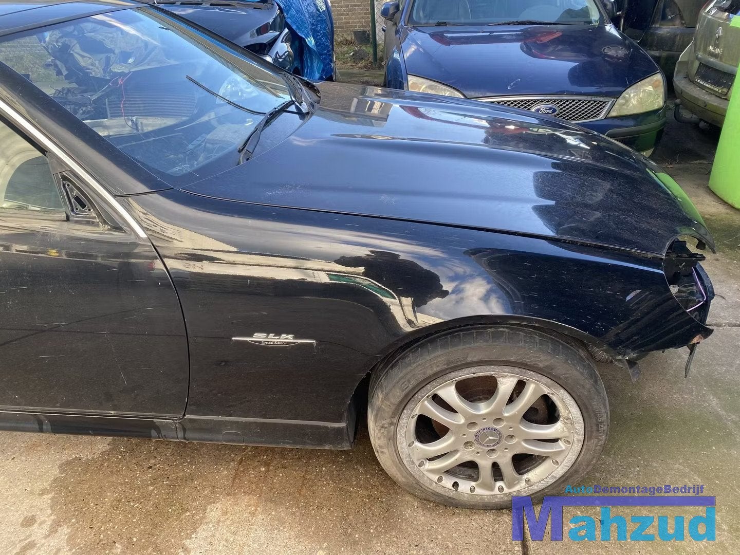 MERCEDES SLK R170 Zwart C197 Rechts voor scherm zijscherm vo, Gebruikt, Mercedes-Benz AG, Mercedes-Benz, Ophalen of Verzenden