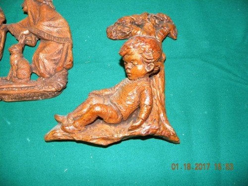 Muurhangers van gips, 3 stuks, Ophalen of Verzenden, 'T Olde Gre-j, Info@toldegrej.nl, Endepoelstraat 20f Didam
