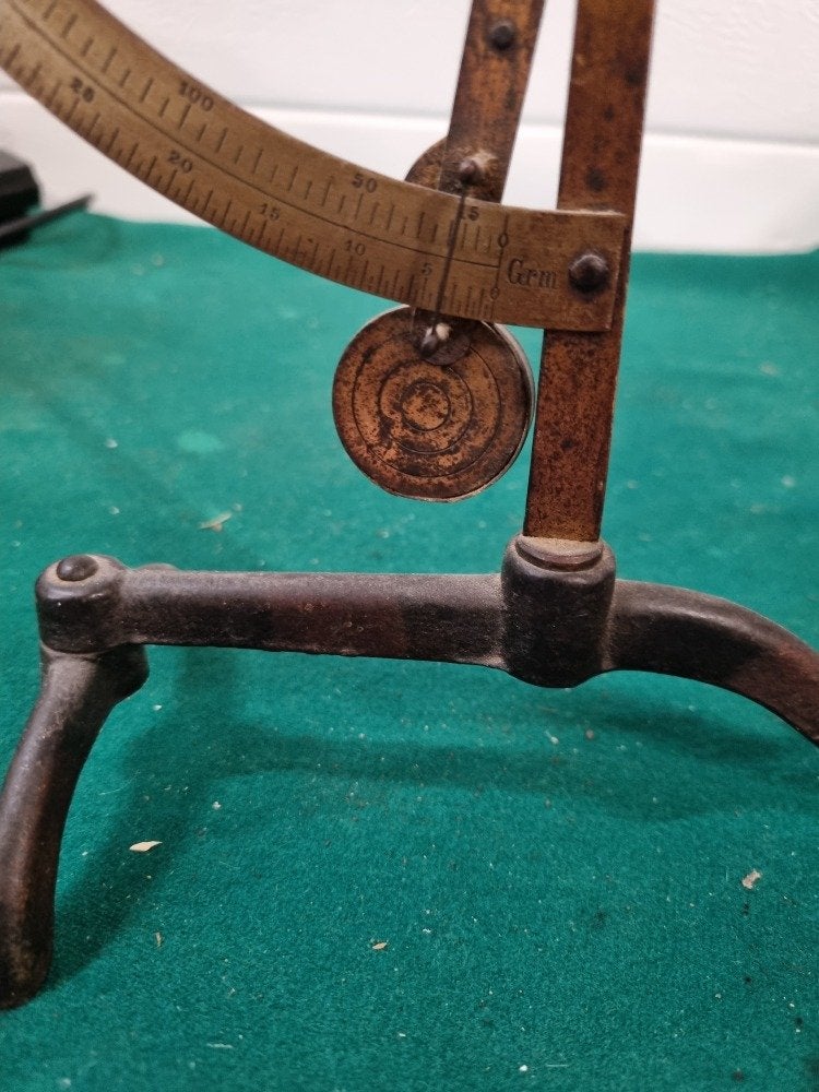 brievenweegschaal antiek 1920 messing, Ophalen of Verzenden