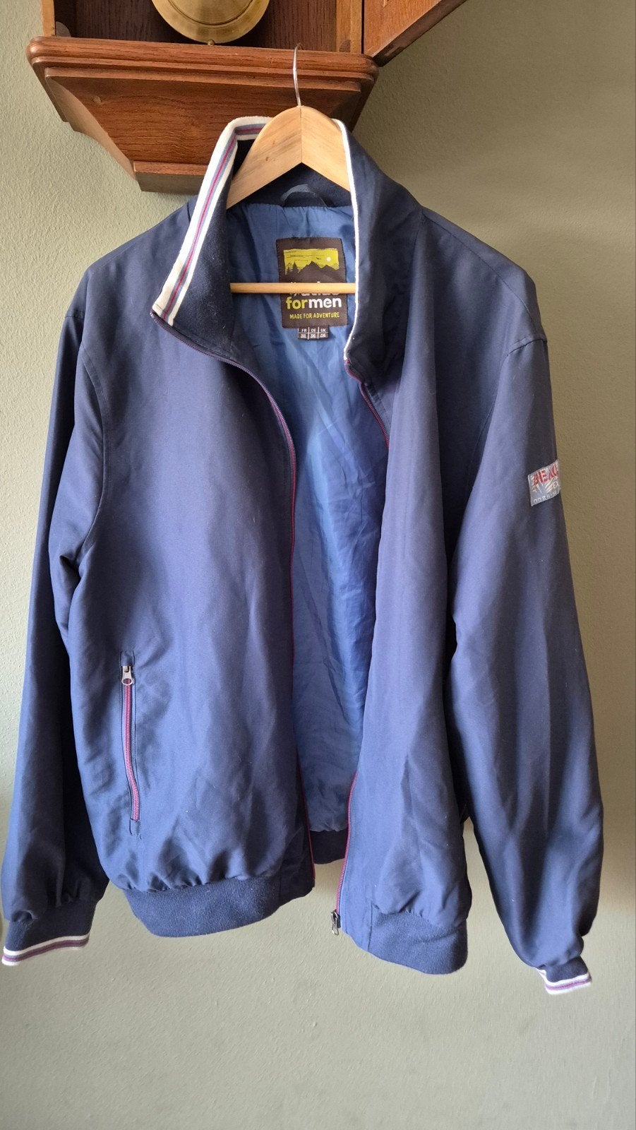 Atlas for men zgan blauw zomer najaars jas mt 3xl, Kleding | Heren, Blauw, Atlas for men, Overige maten, Ophalen of Verzenden