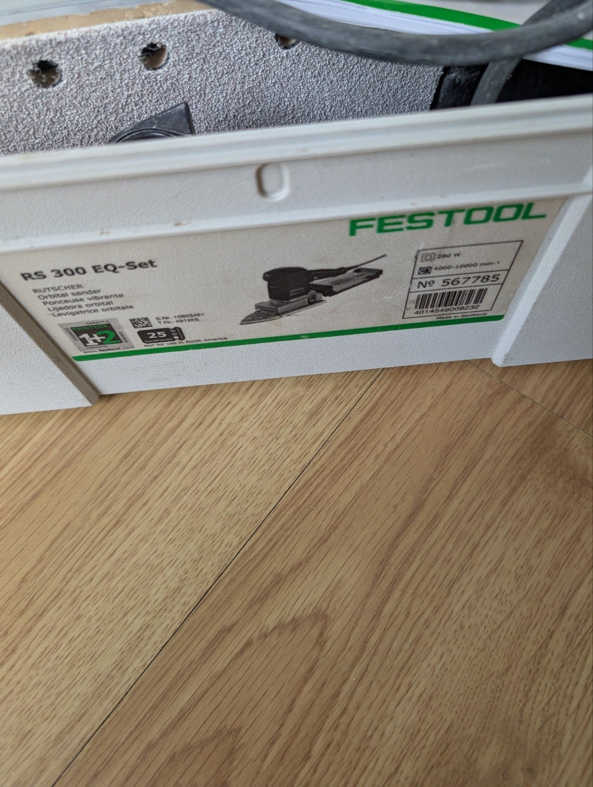 Festool rs300 eq set, incl extra schuurpapier, Doe-het-zelf en Verbouw, Gereedschap | Schuurmachines, Ophalen of Verzenden, Minder dan 600 watt