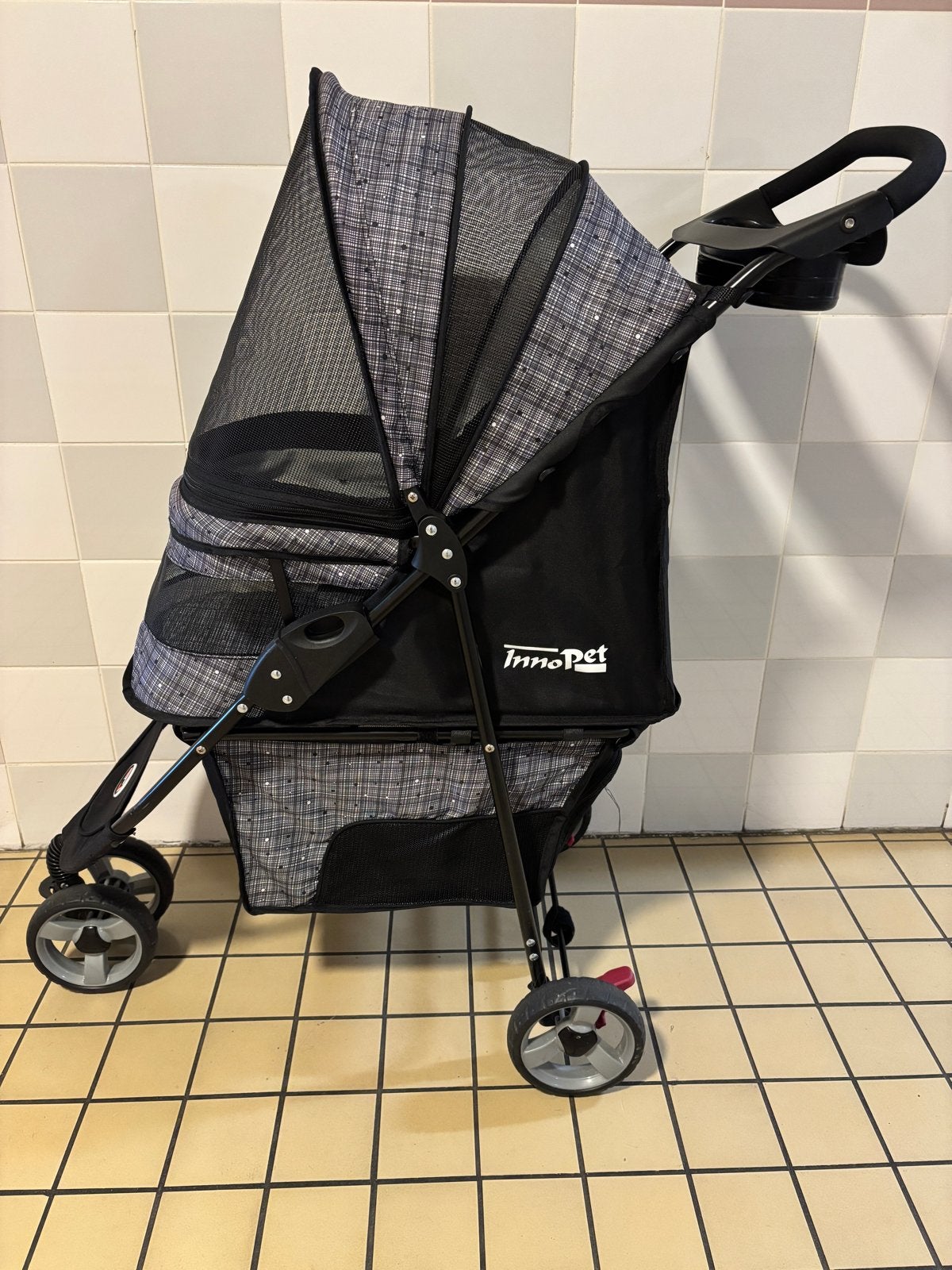 Hondenbuggy InnoPet Avenue zw/gr, Ophalen, Zo goed als nieuw