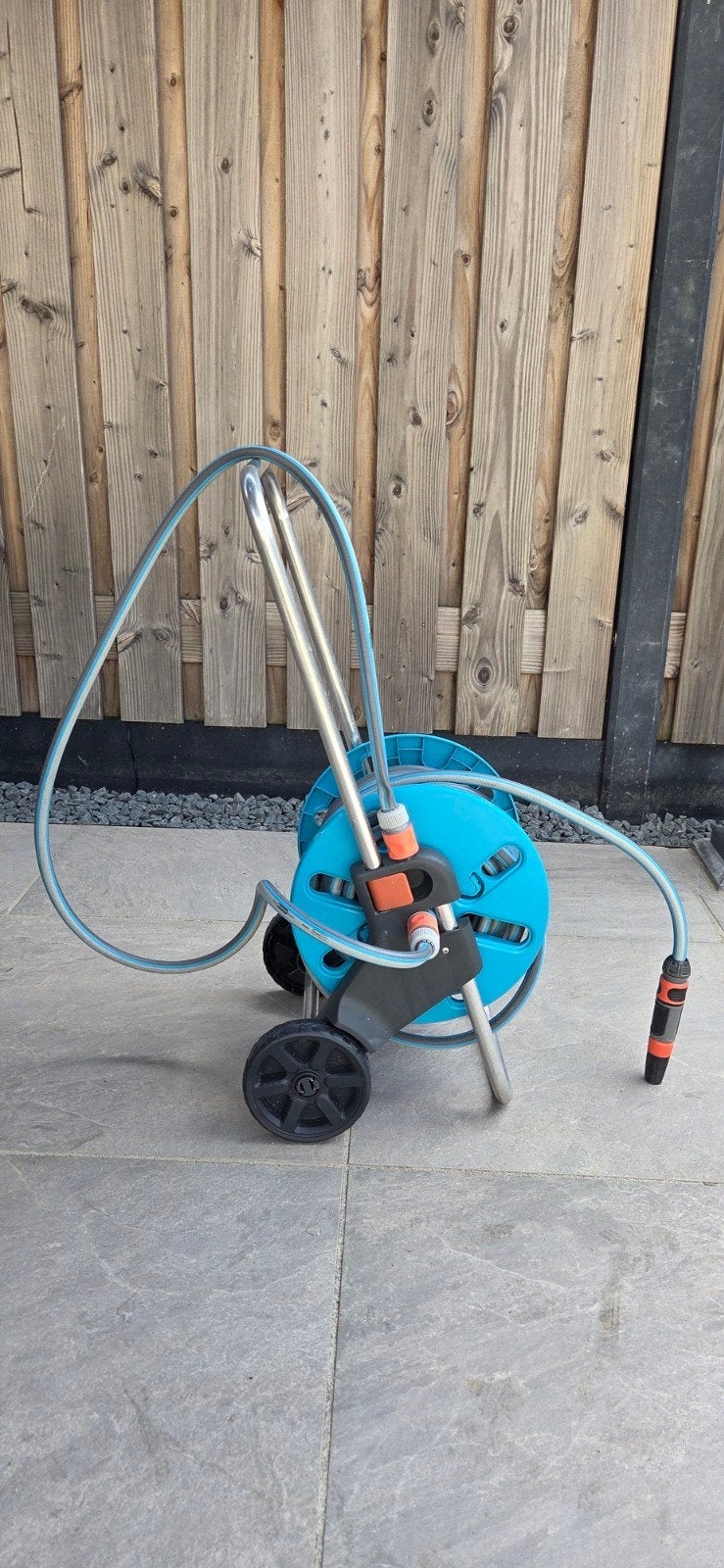 Gardena Tuinslanghaspel met slang 20 meter, Tuin en Terras, Ophalen of Verzenden, Gebruikt, Tuinslanghaspel