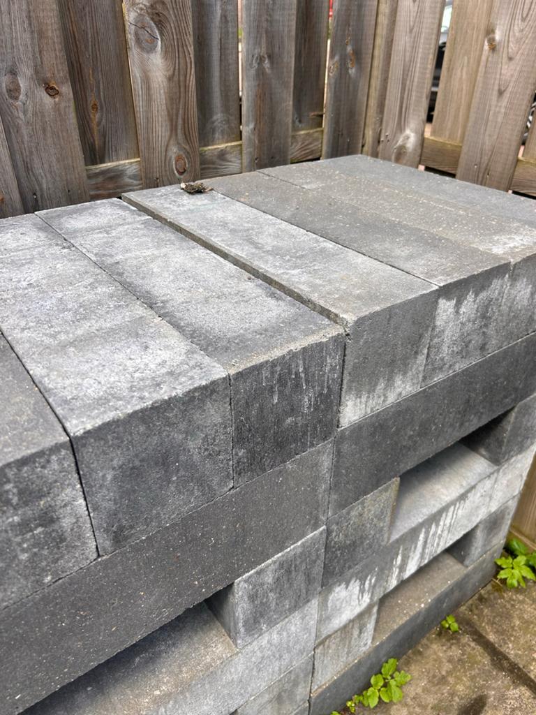 Borderbanden, betonbandjes (tuin), Gebruikt, Overige typen, Ophalen of Verzenden, Minder dan 25 cm