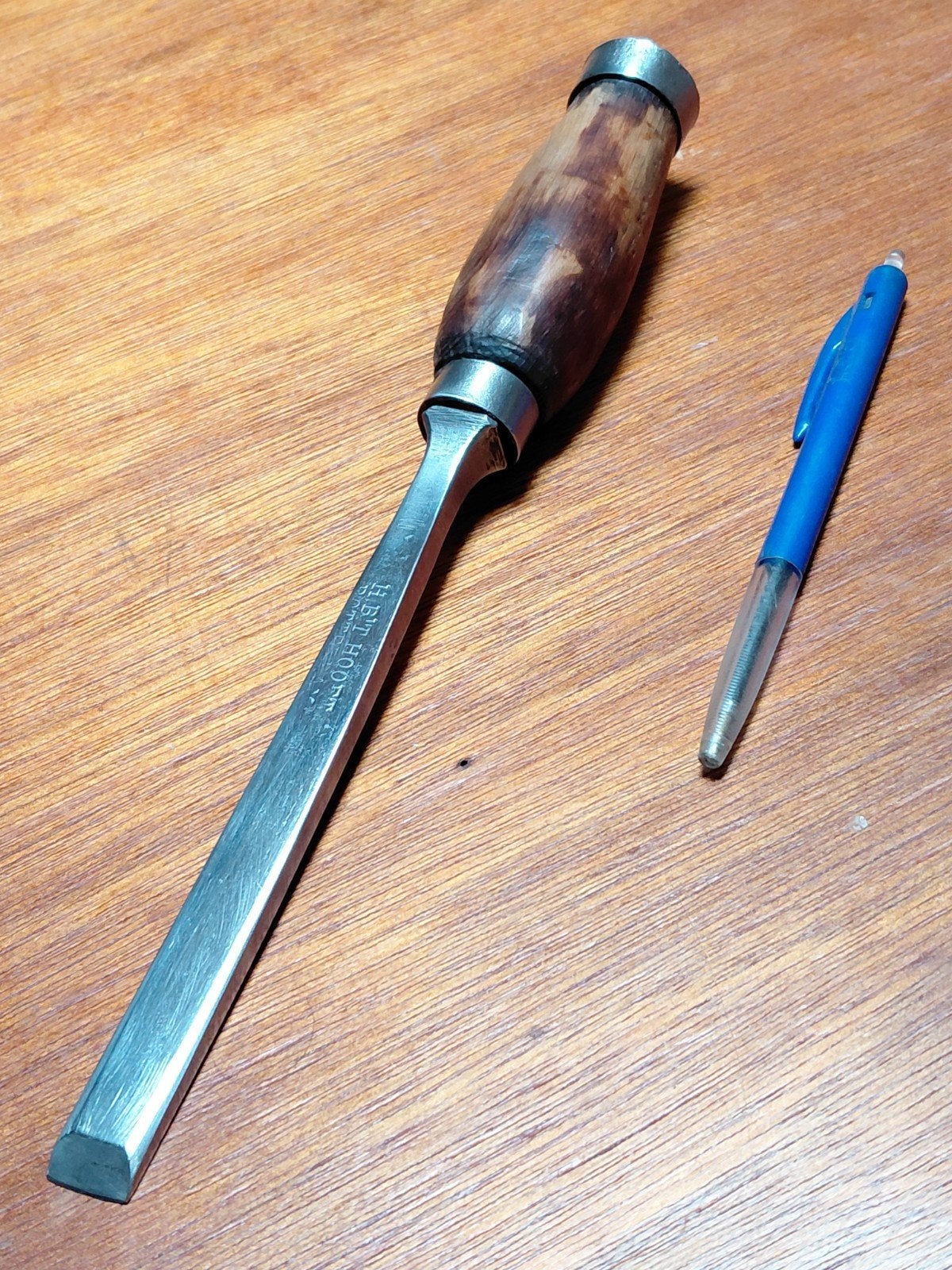 Mooie beitel, hakbeitel,vermoorbeitel van HB 'T Hooft 16mm, Antiek en Kunst, Ophalen of Verzenden