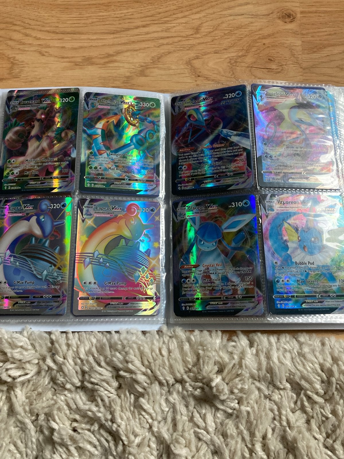 Pokémon VMAX Rainbow Rare kaarten (mogelijk replica's), Ophalen of Verzenden, Gebruikt, Meerdere kaarten, Foil
