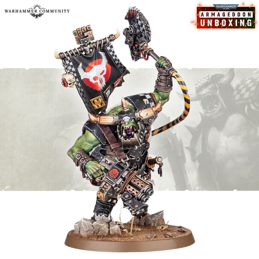 Warboss on sprue 40k, Hobby en Vrije tijd, Wargaming, Ophalen of Verzenden, Zo goed als nieuw, Warhammer 40000, Figuurtje(s)