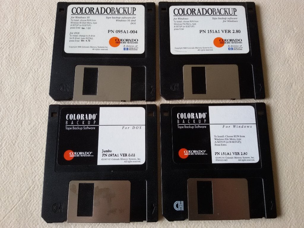 Vintage Diskettes Colorado Jumbo Tape Backup 1987 - 1996, Ophalen of Verzenden, Gebruikt